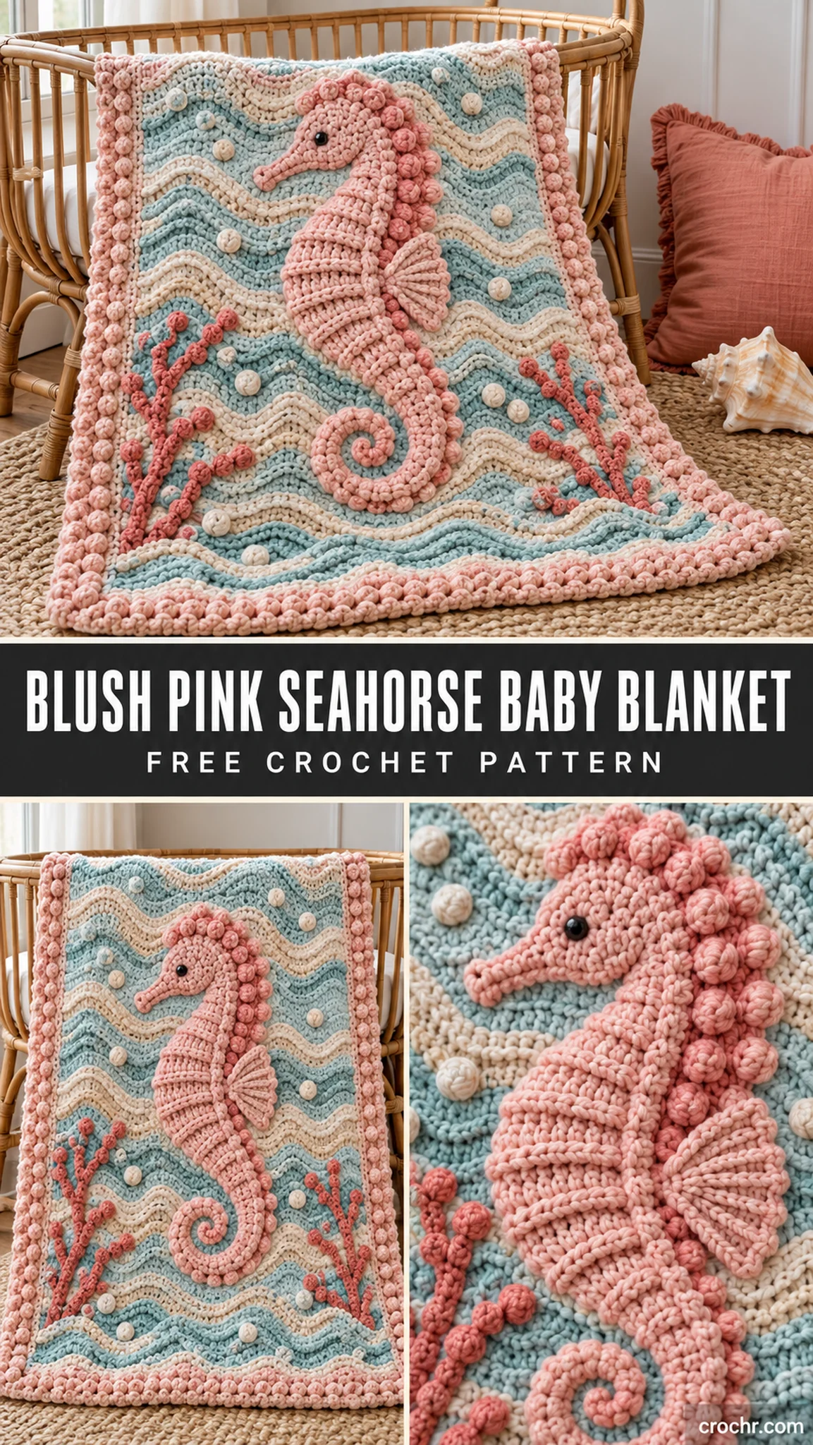 Blue Hydrangea Shawl Crochet Pattern