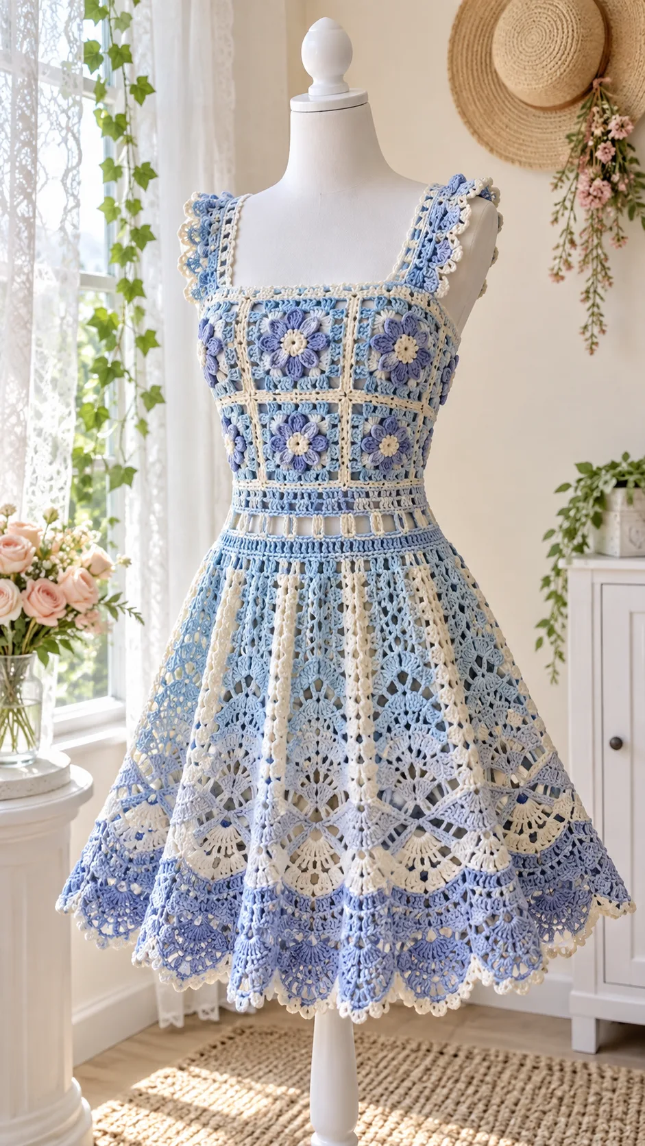 Bluebell Lace Dress Crochet Pattern